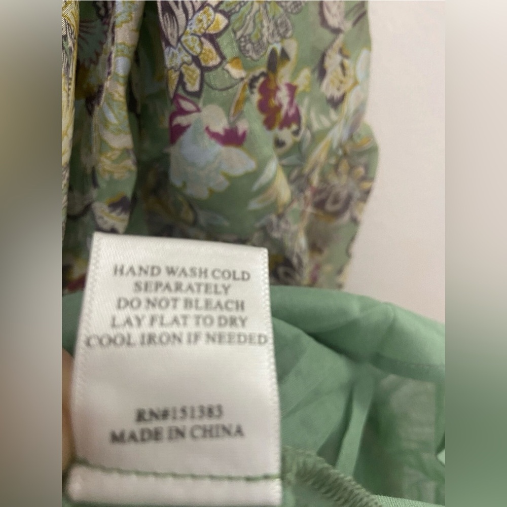 CURRENT AIR Lasalle Open Back Midi Dress In Floral Sage Sz S NWT - Picture 14 of 14